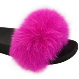 Women’s Fur Ball Fluffy Slippery